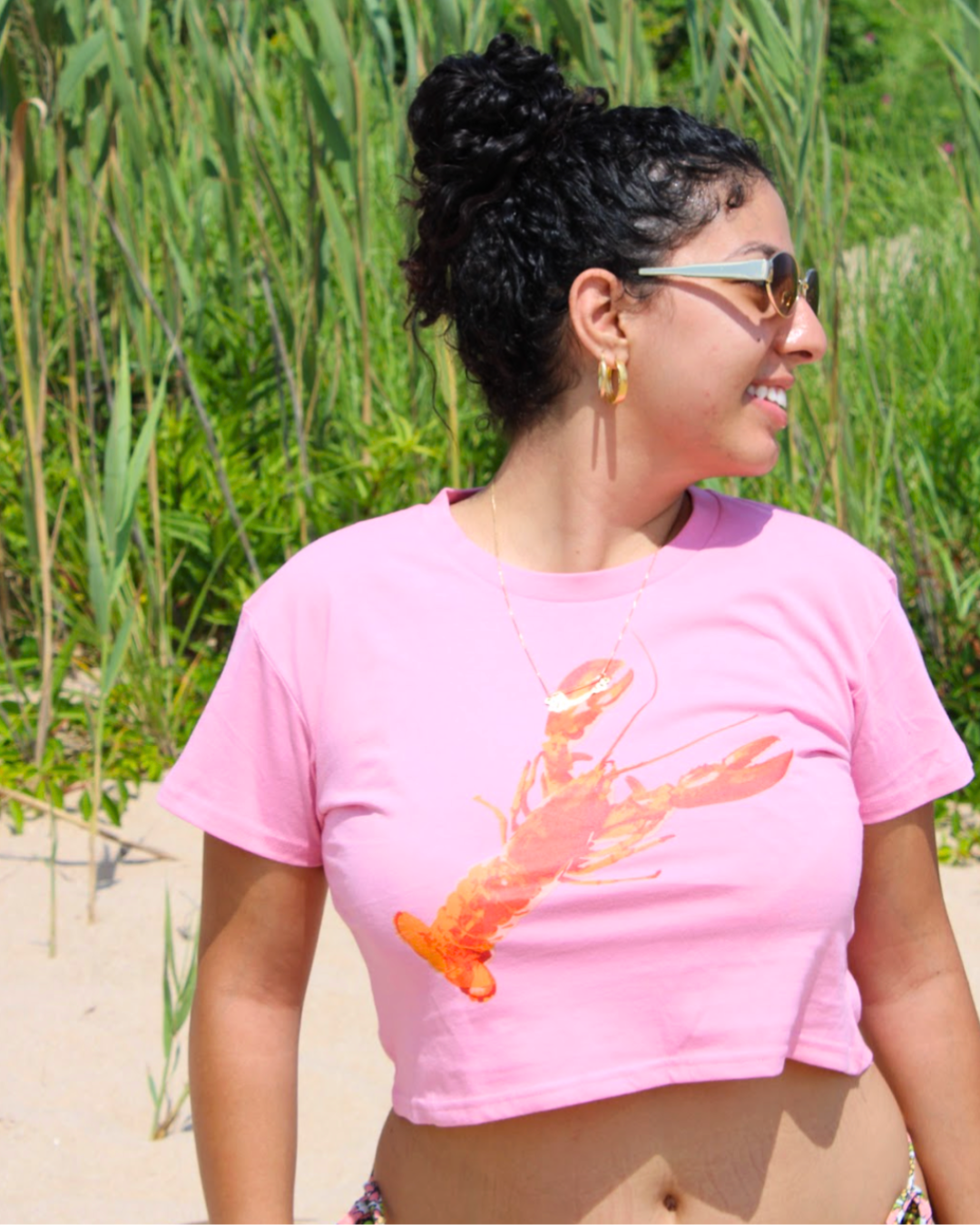 Lobster Baby Tee - Pink