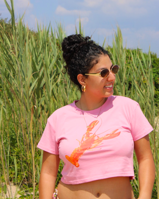 Lobster Baby Tee - Pink