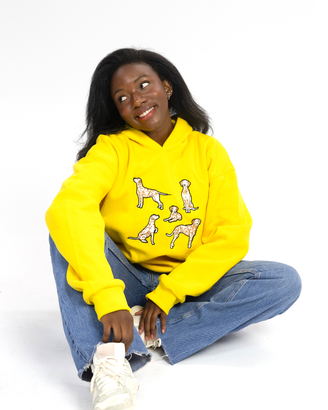 Dalmatians Hoodie - Yellow