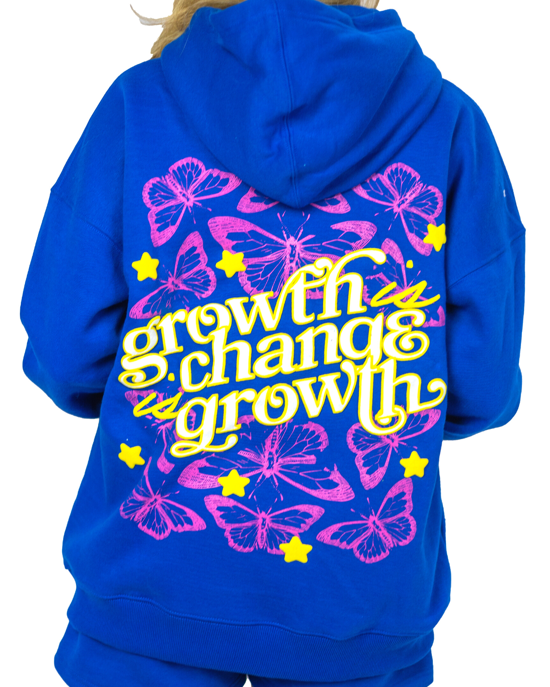 Growth is Change Hoodie - Royal Blue
