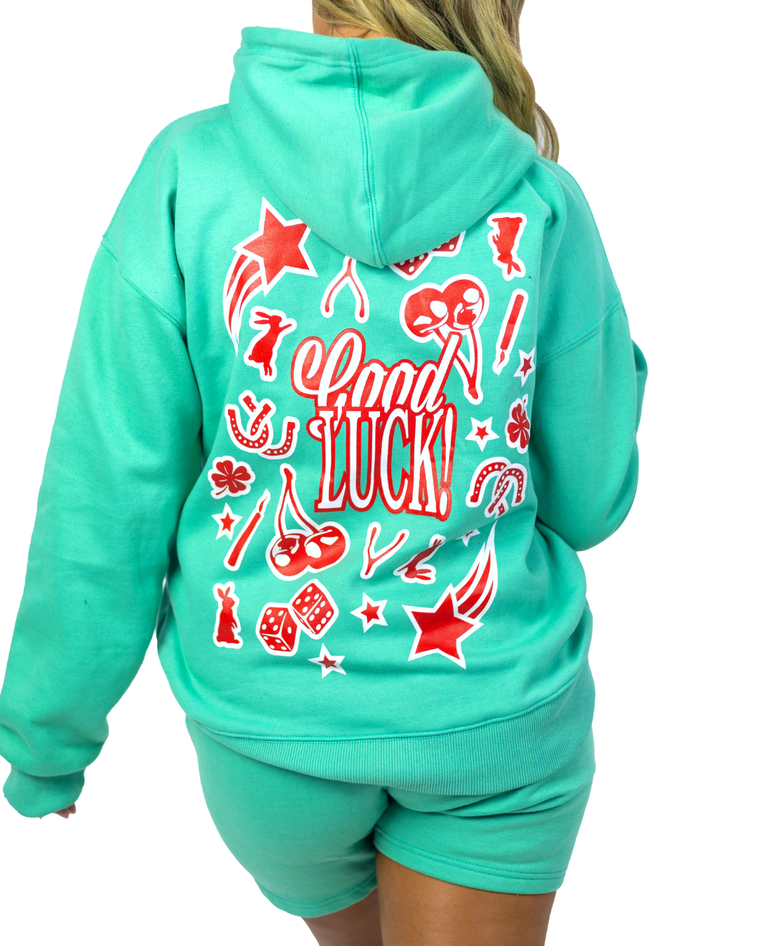 Good Luck Hoodie - Bright Blue
