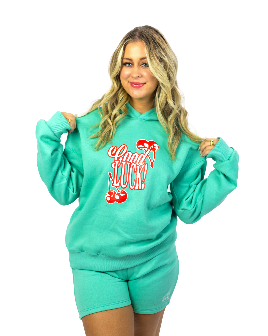 Good Luck Hoodie - Bright Blue