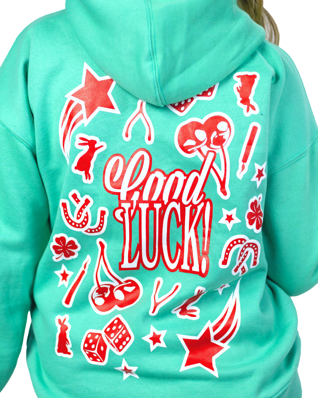 Good Luck Hoodie - Bright Blue