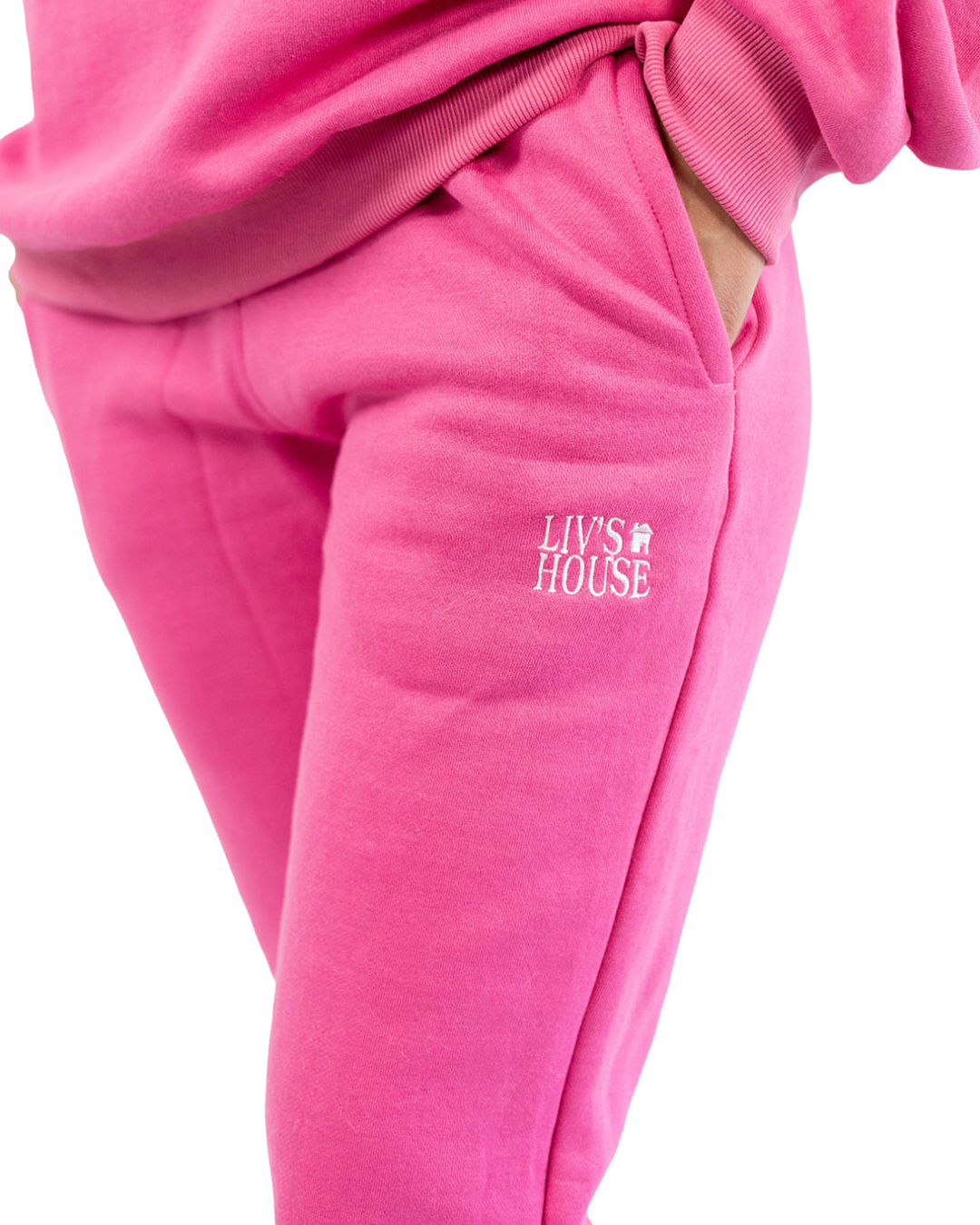 Logo Sweatpants in Pink ☆ Liv's House