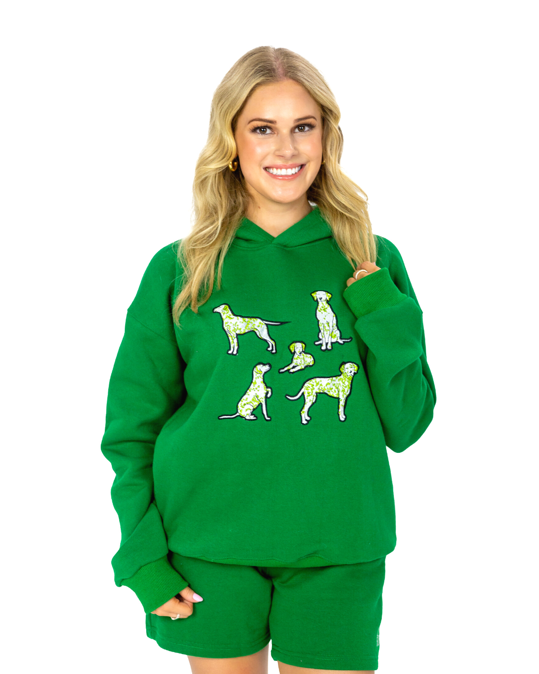 Dalmatians Hoodie - Green