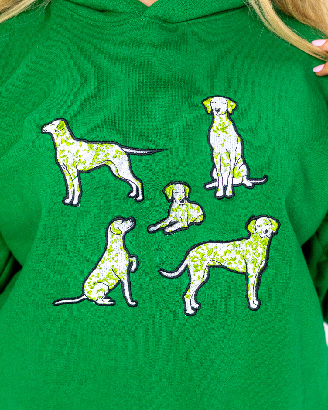 Dalmatians Hoodie - Green