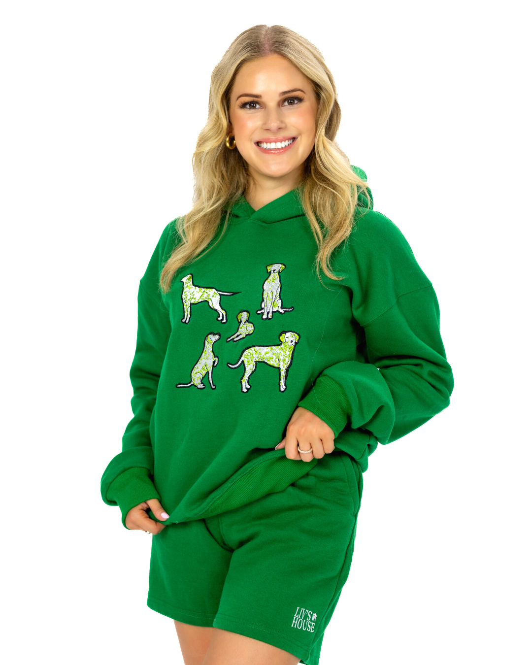 Dalmatians Hoodie - Green