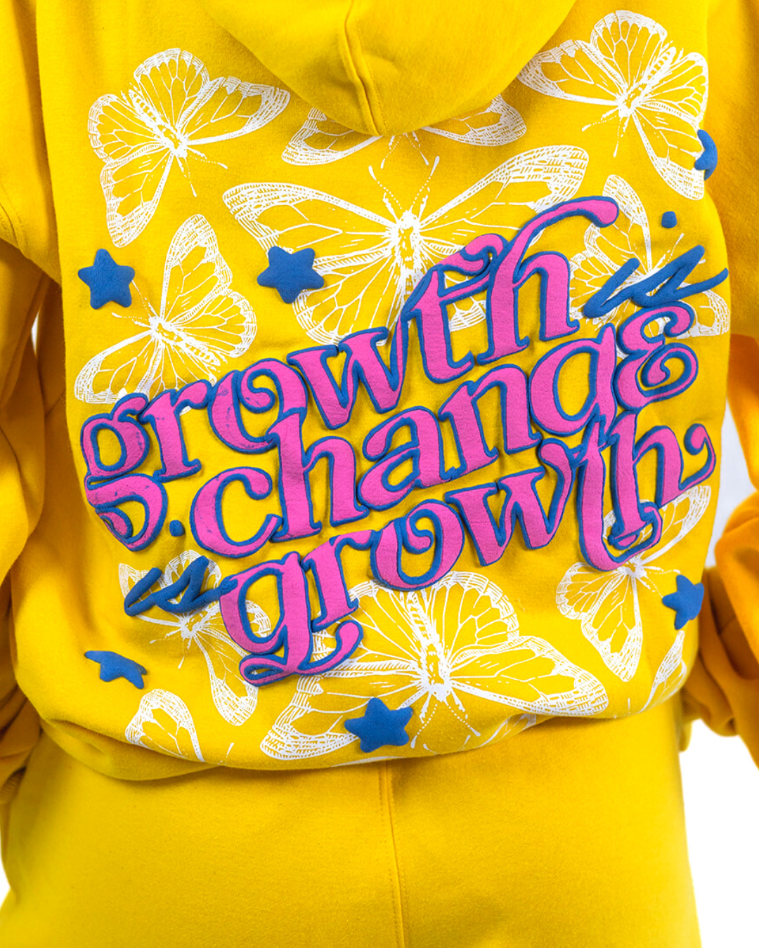 Growth is Change Hoodie - Yellow