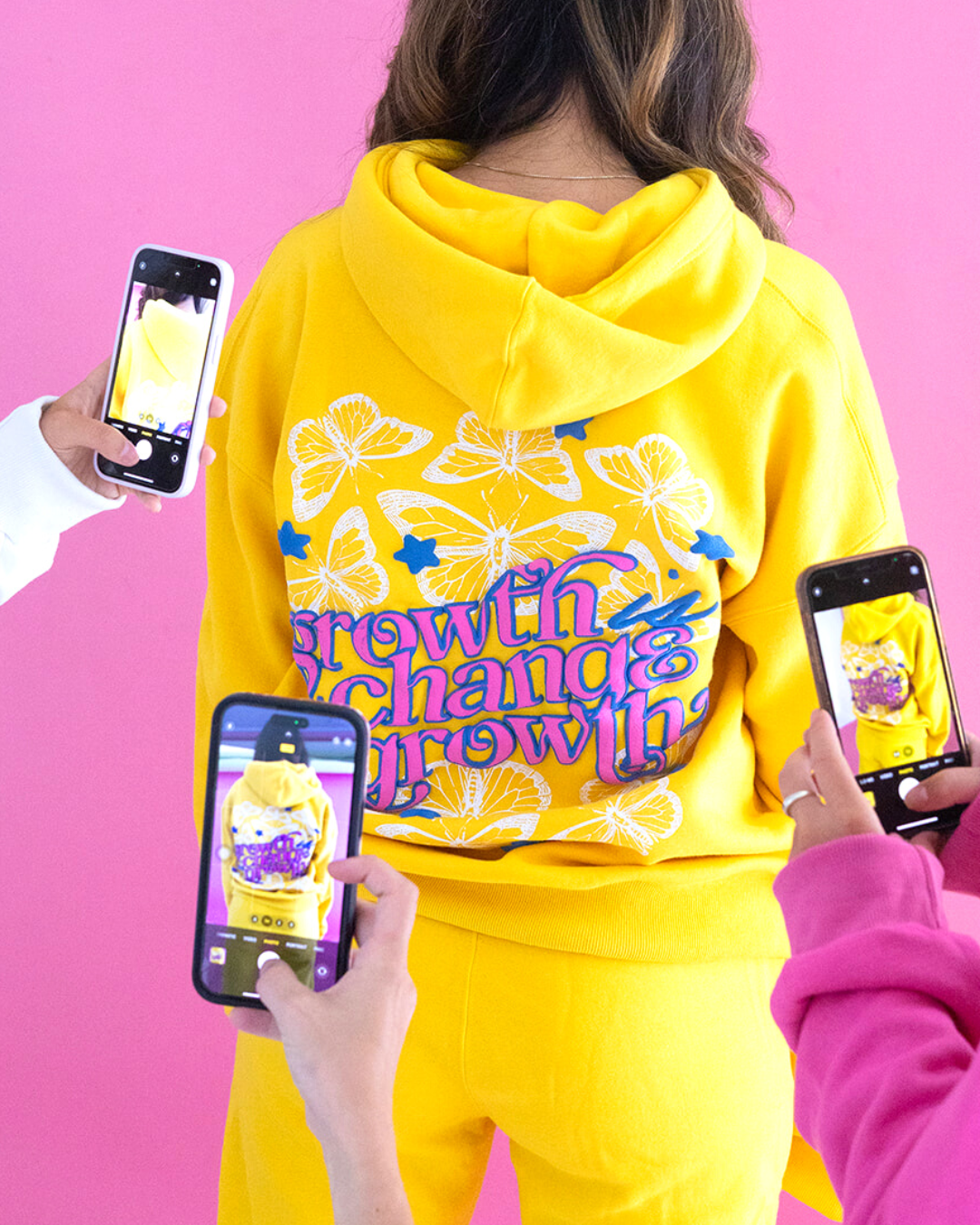 Growth is Change Hoodie - Yellow