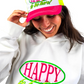 Happy to Be Here Hoodie - White
