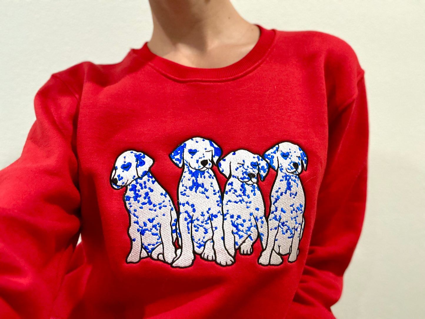 Puppy Love Crewneck - Red