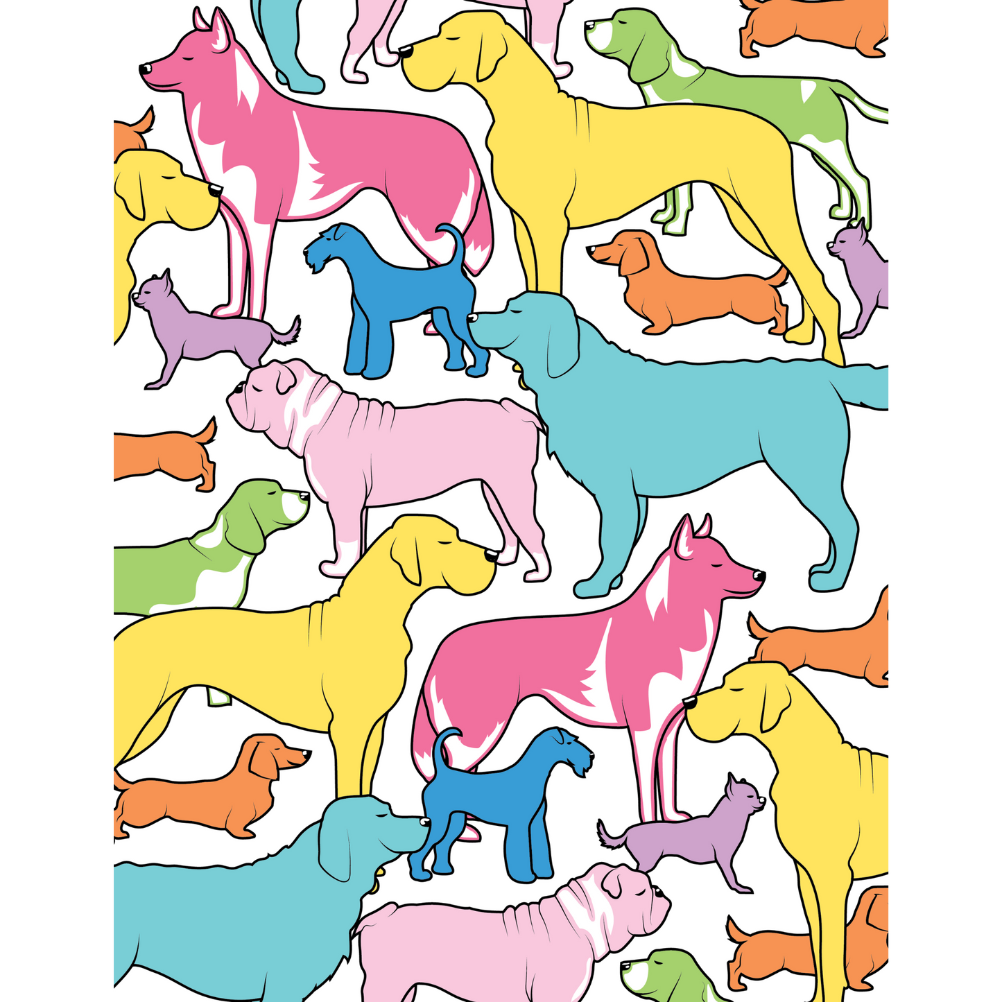 Puppy Parade Print