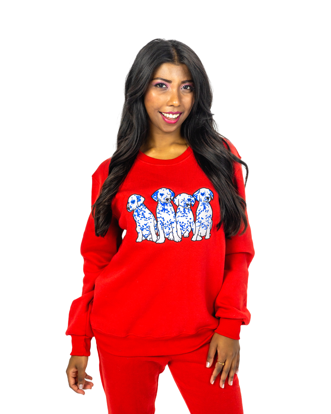 Puppy Love Crewneck - Red