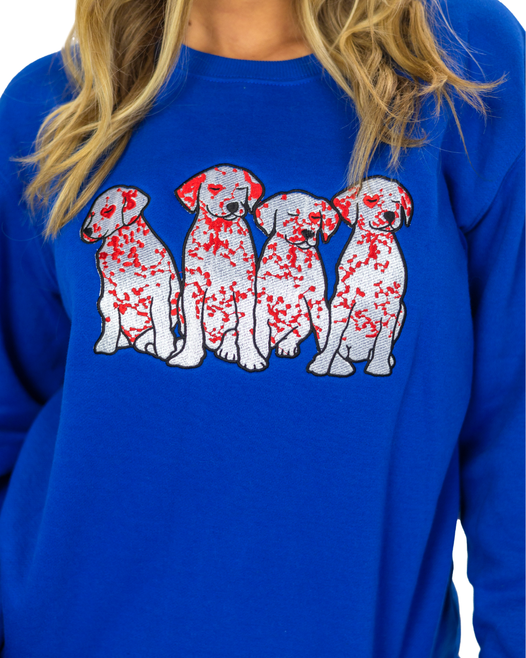 Puppy Love Crewneck - Royal Blue