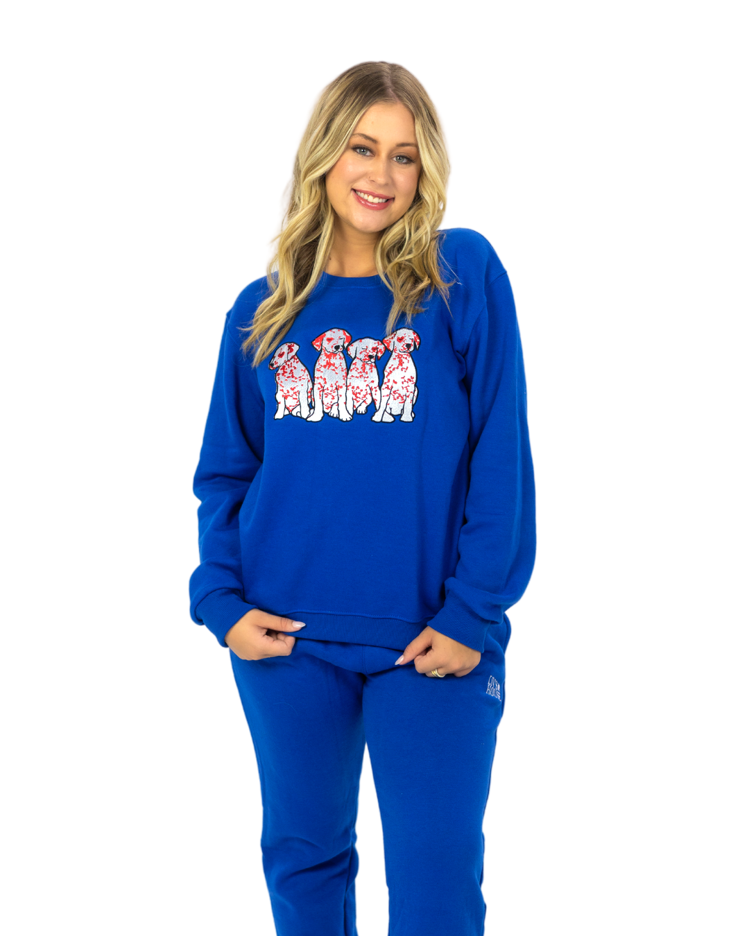 Puppy Love Crewneck - Royal Blue